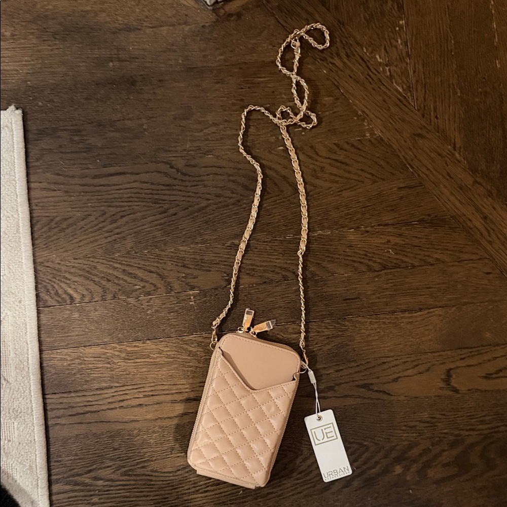 Urban Expressions Blush Quilted Crossbody Bag